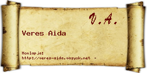Veres Aida névjegykártya